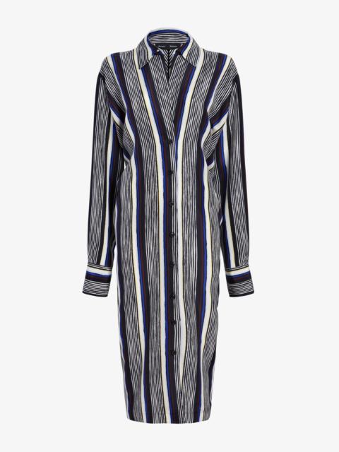 Proenza Schouler Amira Dress in Printed Silk Habotai