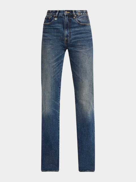 R13 Jane High-Rise Straight Jeans