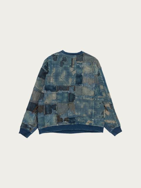 Kapital IDG SWT x BORO 2TONES BIG SWT - Indigo | REVERSIBLE