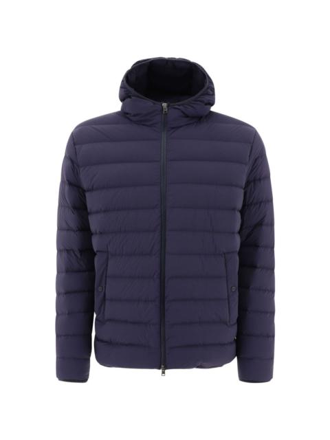 quilted hooded jacket