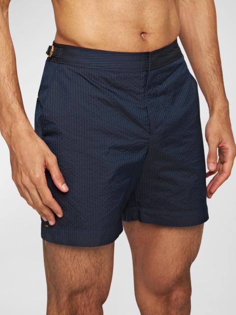 ORLEBAR BROWN Men's Bulldog Seersucker Swim Shorts