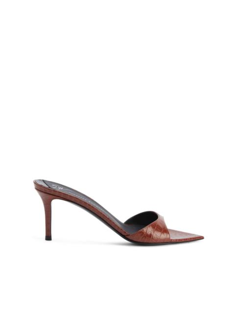 Intriigo 70mm point-toe leather mules