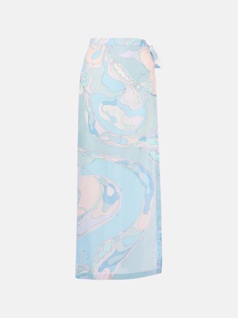 PUCCI Printed cotton muslin beach cover-up