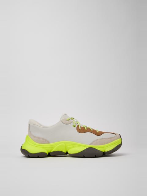CAMPERLAB Multicolor Leather and Nubuck Sneakers for Men.