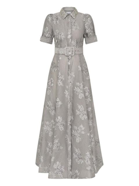 REBECCA VALLANCE Ruth embellished belted gown