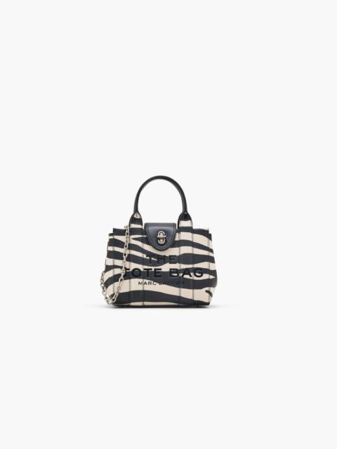 THE ZEBRA TURNLOCK CROSSBODY TOTE BAG