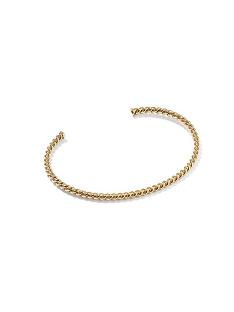 KENDRA SCOTT Victoria Medium Twist 14k Gold-Filled Cuff Bracelet