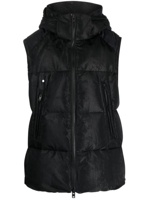 Y-3 graphic-print padded gilet