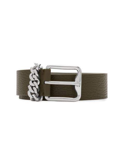 Burberry B-buckle leather belt