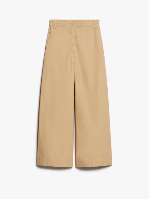 WEEKEND Max Mara GIUDEA Wide-fit cotton canvas trousers