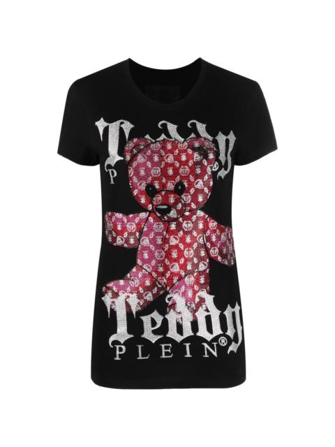 monogram teddy-print T-shirt