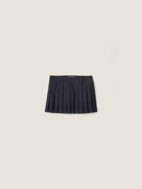 Miu Miu Pleated batavia miniskirt