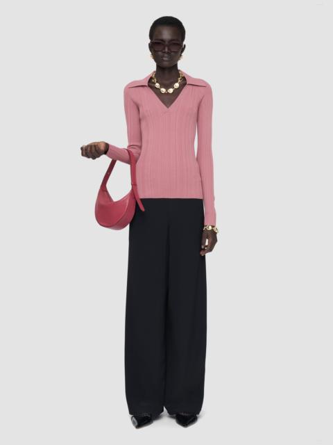 JOSEPH Chelia Plissé Knit Top