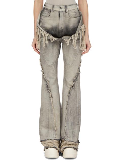 Rick Owens DRKSHDW SLIVERED BOOTCUT