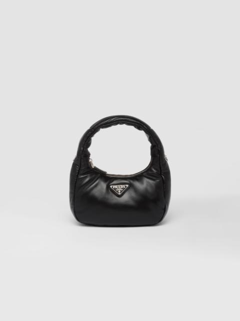 PRADA＊Nappa leather mini bag レザー バケットバッグ＊送料込 leather bag mini バケットバッグ＊送料込 レザー PRADA＊Nappa