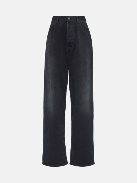 BALENCIAGA High-rise wide-leg jeans