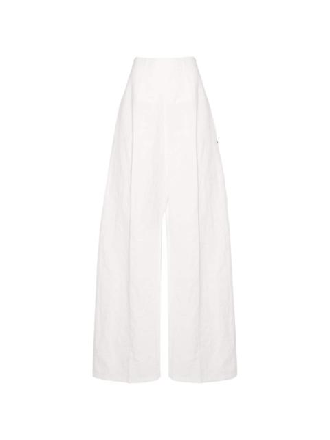 high-waisted palazzo pants