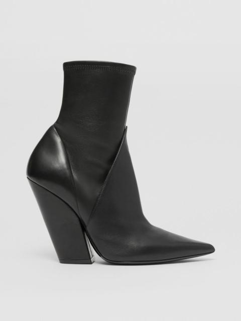 Panelled Lambskin Ankle Boots