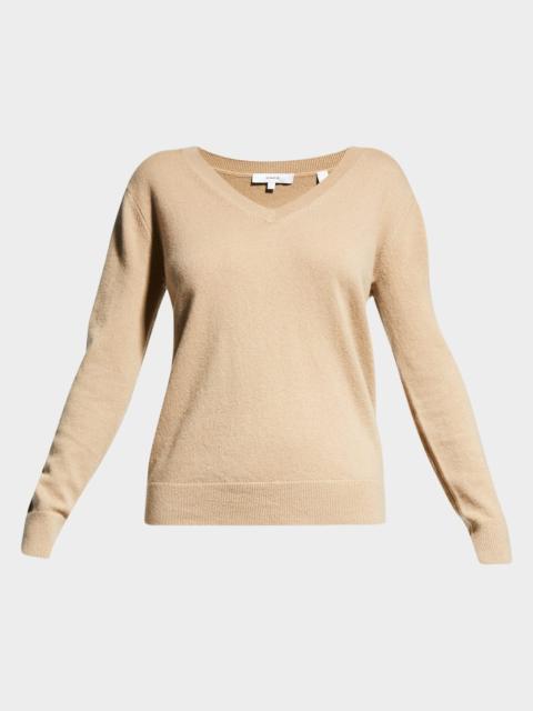 Vince Weekend V-Neck Cashmere Pullover Sweater