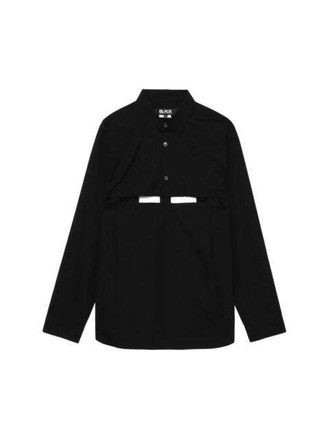 cut-out cotton shirt