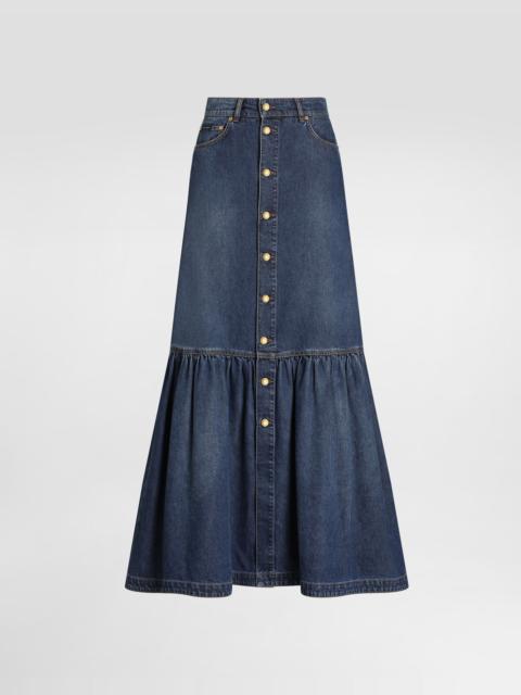 Dolce & Gabbana Long denim skirt