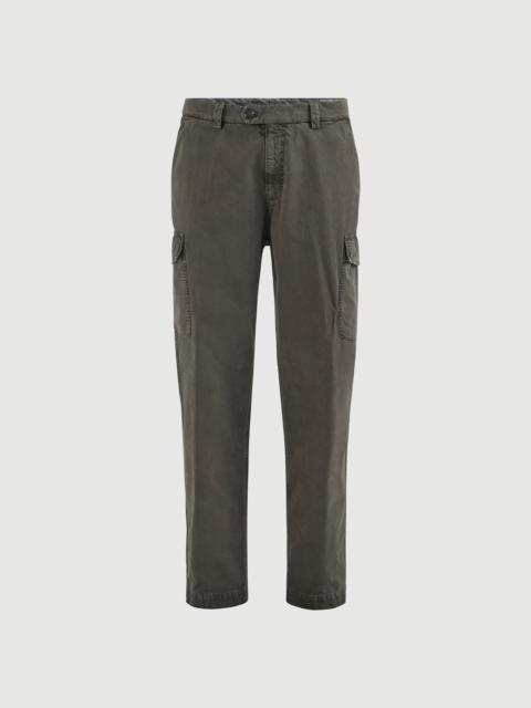 Brunello Cucinelli Peached cotton gabardine trousers with cargo pockets