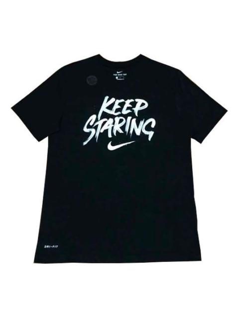 Nike Nike KEEP STARING Printed Short Sleeve TEE Men Black CT6195-010