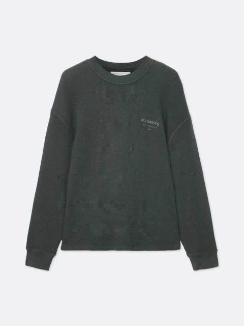 ALLSAINTS LEX LONG SLEEVE WAFFLE T-SHIRT