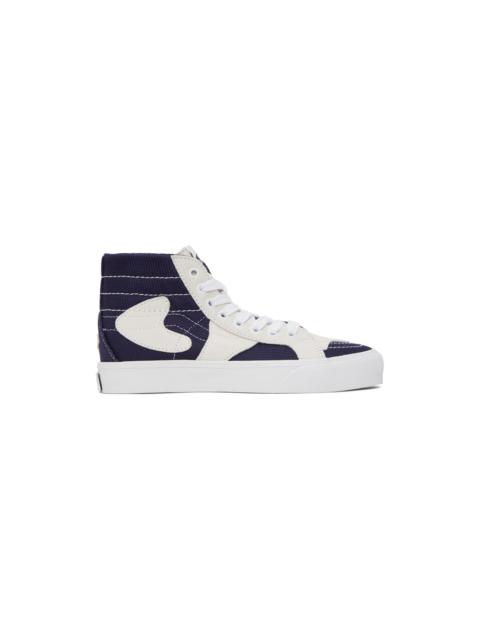 Navy & Off-White Sk8-Hi WP VR3 LX Sneakers