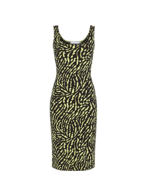 jacquard midi dress