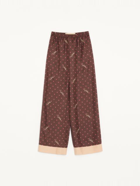 Valentino STELLINE FIRMA STARRY TWILL PANTS