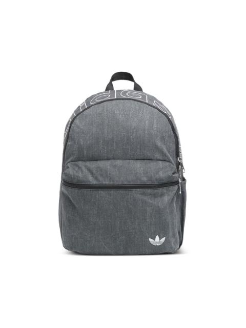adidas washed effect logo backpack