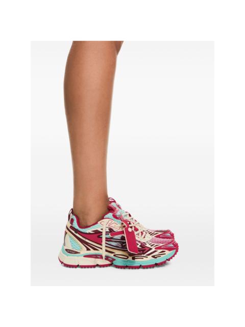 Off-White Be Right Back fishnet sneakers