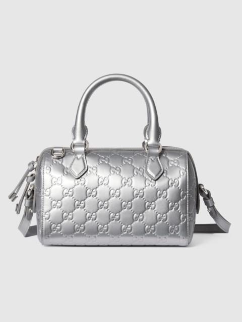 GUCCI GG Emblem small boston bag