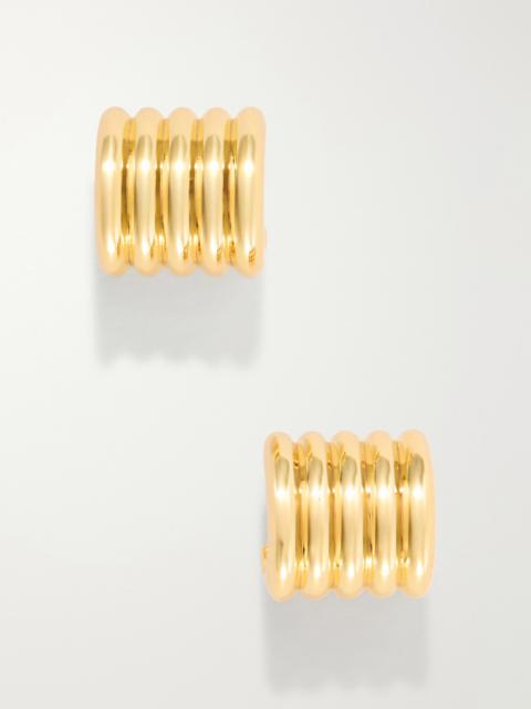 DÉHANCHE Hollyhock Small Gold-tone Earrings