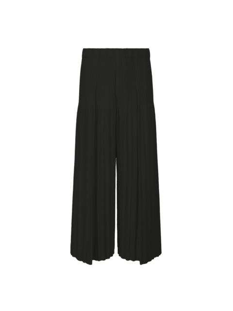 ISSEY MIYAKE NOVEMBER AW25 WICKERWORK MESH PANTS - BLACK