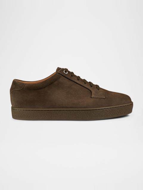 John Lobb Men's Molton Suede Low-Top Sneakers
