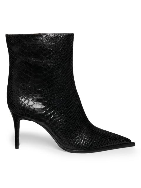 SCHUTZ Women's Mary 85MM Snake-Embossed Leather Boots - Black
