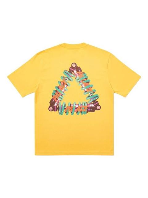 PALACE PALACE Tri-Pumping Pattern Printing Short Sleeve Unisex Yellow PAL-SS20-96