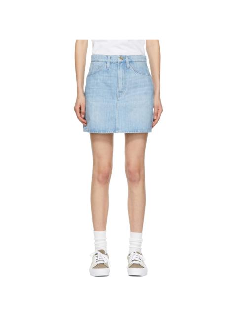 FRAME Blue 'Le Italien' Mini Skirt