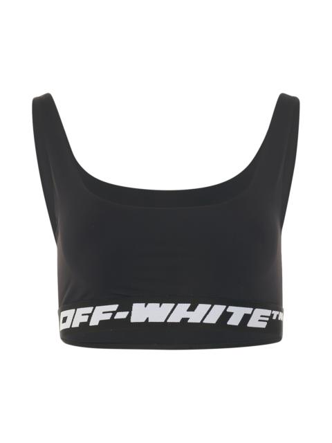 Off-White Athleisure Logo Brand Bra in Black