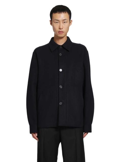 Harris Wharf London Wool Cashmere Shirt Jacket
