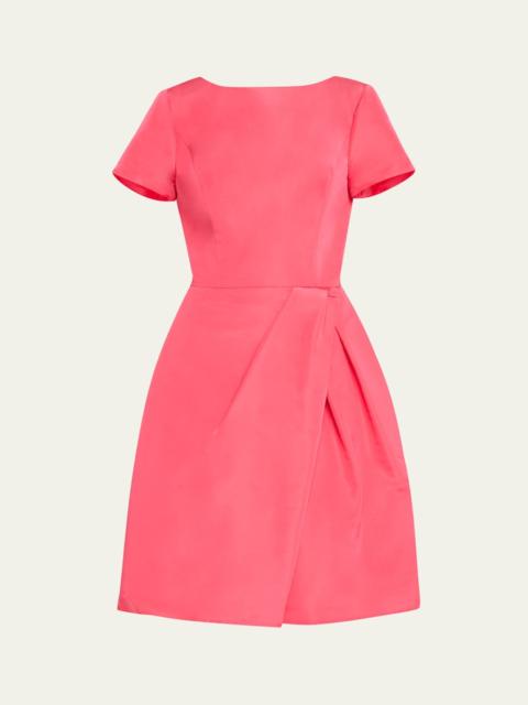 CAROLINA HERRERA Icon Bateau Neck Short-Sleeve Dress