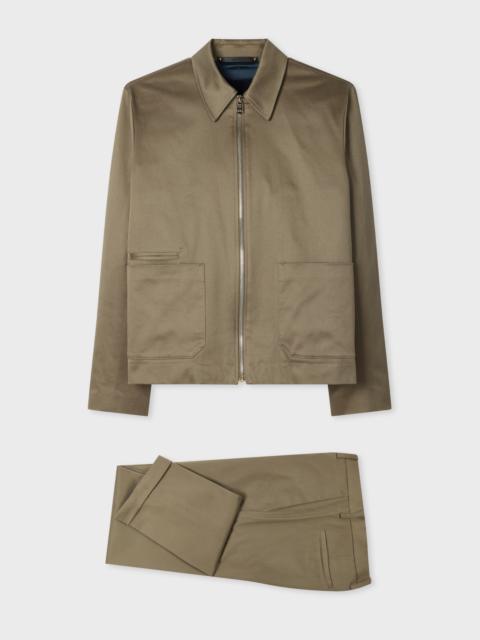 Paul Smith Taupe Stretch-Cotton Co-ord