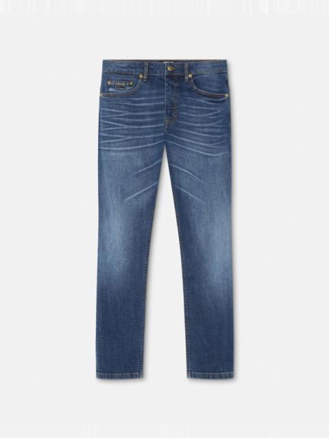 VERSACE JEANS COUTURE Piece Number Slim-Fit Jeans