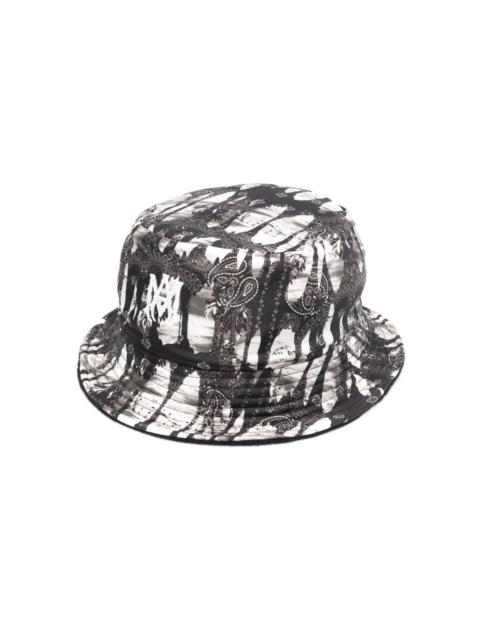 logo-embroidered reversible bucket hat