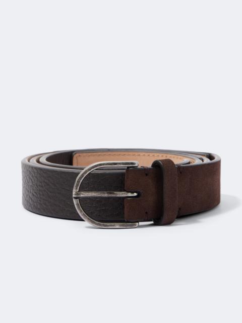 GIORGIO ARMANI Leather and suede belt