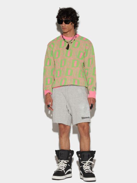 DSQUARED2 AFTER MIDNIGHT GOTH SUPER OVER SHORTS