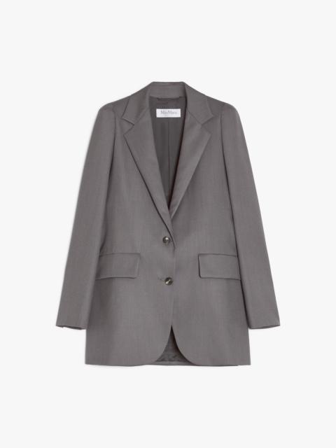 Max Mara EBRIDI Single-breasted wool, mohair and silk blazer