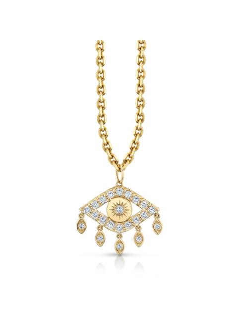 SYDNEY EVAN Marquise Eye Fringe Charm